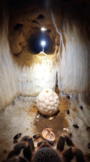 Burrowing tarantula #scorpioncolony #shortvideo #viralvideo #trendingshorts #fyp #insects #scorpion