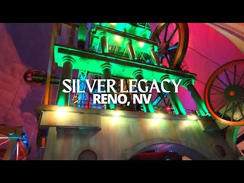 Exploring Silver Legacy in Downtown Reno, Nevada USA Walking Tour #silverlegacy #reno #renonevada