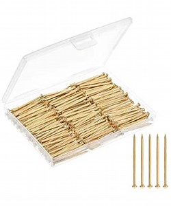 Mr. Pen- Hardware Nails, 240 pcs, 1.5 Inches, Gold, Small Nails for Hanging Pictures, Finishing Nails, Wall Nails for Hanging, Pin Nails, Hardware Nails, Assorted Nails, Galvanized Nails Bulk