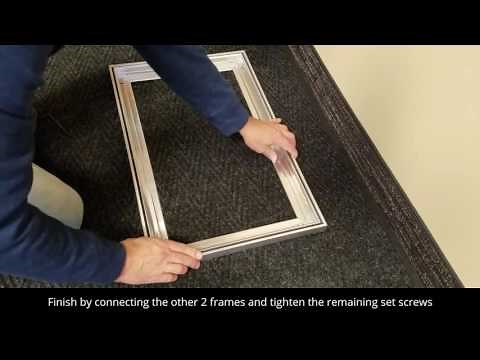 SignComp's Front Load Soft Signage frame assembly