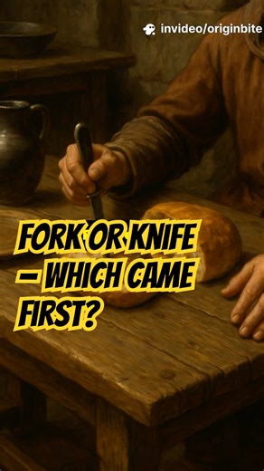 Did you know knives were used for eating before forks?