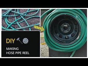 DIY Making Hose Reel for RollingUp Lengthy Hose Pipes