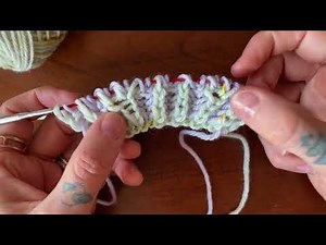 Brioche Knitting Increase: BRK4ST INC