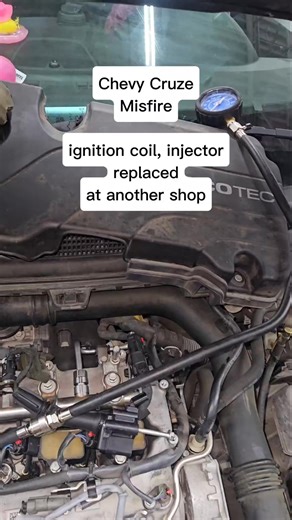This 2017 Chevy Cruze has been to atleast one other shop to fix this misfire... I took a look at it today and here's what I found! #mechanic #chevy #cruze #misfire #mechanictips #diag #diagnostic #checkengine #checkenginelight #mechanicsoftiktok #techniciansoftiktok #carsoftiktok #carrepair #autorepair #compression #engine #compressiontest #fyp #customerstates #customerservice #angrybobmechanic | Engine Mount Replacement Chevy Cruze 2019 | Facebook