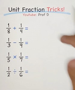 Unit Fraction Tricks You Never Learned in School! | Prof D