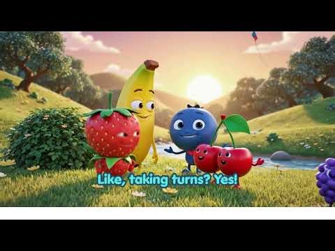 Sweet Fruits Tale 🍓🫐 | Strawberry Blueberry Friendship Moral Story