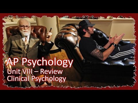 AP Psychology: Unit VIII Review - Clinical Psychology