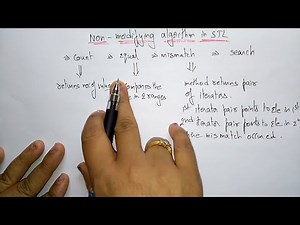 STL Algorithms in c++ | Non modifying | Part-3/4 | OOPs in C++ | Lec-56 | Bhanu Priya