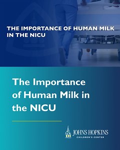 1.2K views · 18 reactions | Even the smallest amount of breast milk can provide vital benefits for premature infants. In this video, the NICU lactation team at Johns Hopkins Children’s Center answers questions about the importance of human milk in the NICU. #NICU #KidsHealth | Johns Hopkins Children's Center | Facebook