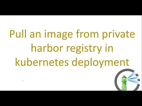 Pull an image from private harbor registry in kubernetes deployment