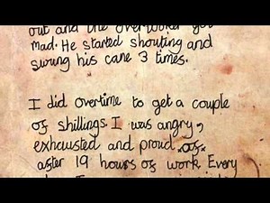 Imaginary Diary of a Victorian Child Worker