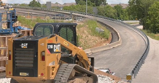 Progress continues on the construction project to redo the I-265, I-64 interchange in east Louisville