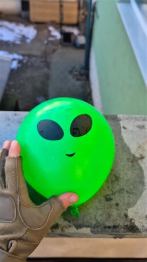 Ballon Drop Test mini 19 alien #shorts