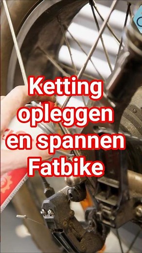 Fitting and tensioning the chain on a fat bike