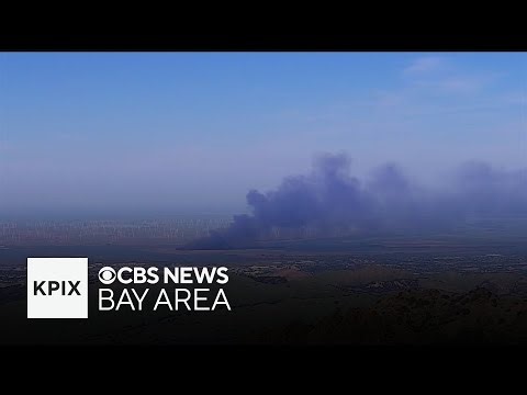 Fire on Lower Sherman Island Wildlife Area forces air quality advisory