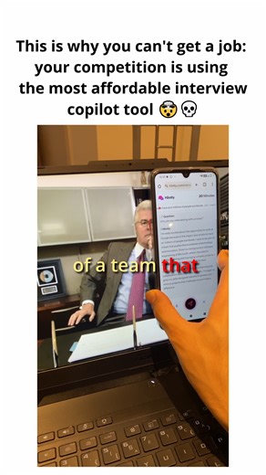 The solution to all your interview anxiety is here 🙏 Comment "app" and I'll send you the link! #interviewanxiety #jobtips #ai #viralreel #fyp | Hiintly