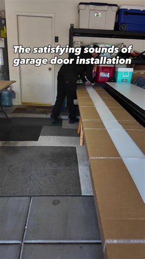 ASMR Garage Door Installation #GarageDoorASMR #SatisfyingSounds #State48GarageDoors #Craftsmanship #GarageDoorInstallation