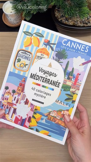 Mediterranean Mystery Coloring Book Review 🌊✨ #ColoringBook #MysteryColoring #ColorWithMe
