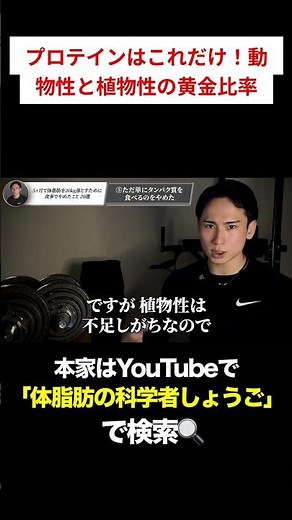 プロテイン黄金比率で体脂肪撃退！#ダイエット #体脂肪 #ボディメイク #筋トレ #科学