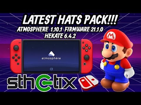 Latest Hats Pack for Firmware 21.1.0! Atmosphere 1.10.1 & Hekate 6.4.2.