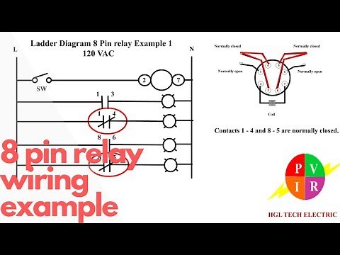 8 pin relay wiring. Relay connection. 8 pin relay connection. Electrical relay.