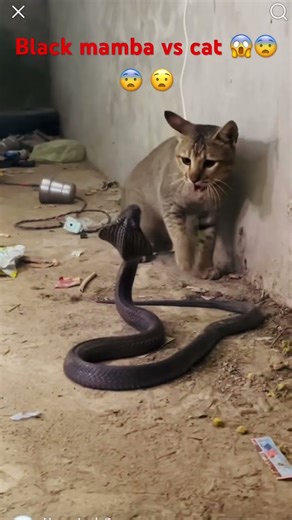 #####live black mamba vs cat 🐈‍⬛ fight #cat ##########live ####