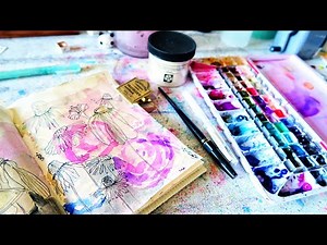 Daily Sketching With Watercolors- Loose Florals-Buff Titanium