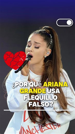 ¿Por qué Ariana Grande usa flequillo falso? #fyp #celebrity #arianagrande