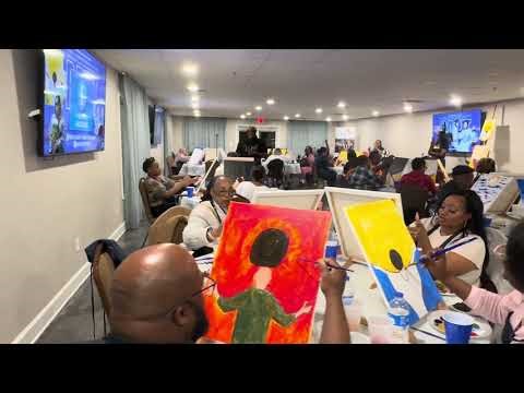 BCAC Paint & Sip Paintertainment Experience - Young Vokal Performing "Nice & Slow"