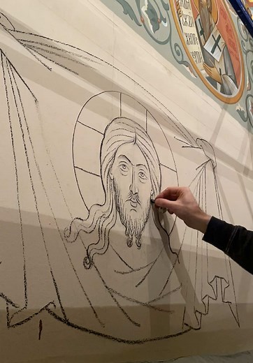 Cómo dibujo con carbón en la pared