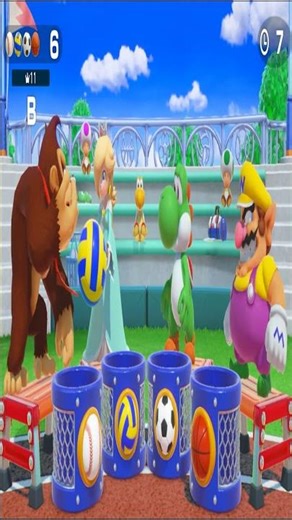 Super Mario Party – Ball Sorting Minigame Donkey Kong, Wario, Yoshi, Rosalina Achieve A-Rank