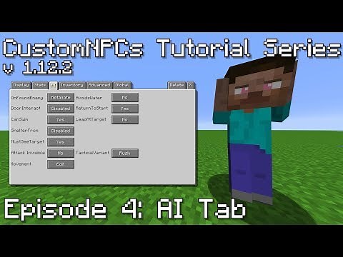 CustomNPCs Tutorials | Episode 4: AI Tab