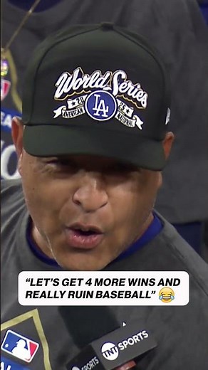 Dave Roberts has his eyes set on back-to-back World Series titles 🏆 #Dodgers #MLB