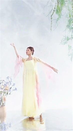 Fushan Silk, Peach Blossoms, Rainy Day Elegance - A Touch of Spring