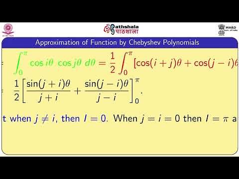 M-13. Approximation of Function by Chebyshev Polynomials