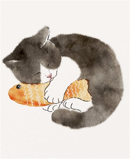 Procreate Cat Watercolor Art Tutorial