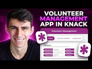 How to Build a Volunteer Management App in Knack