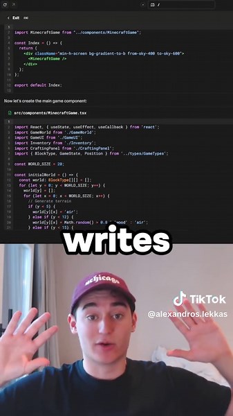 Coding Minecraft in 60 seconds. 😳 #minecraft