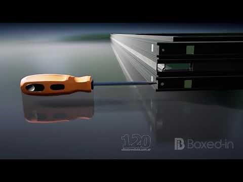 Sliding windows installation - Building section 3D animation