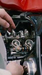 Chapter 1 — The Heart of a Legend The 1966 RC166, up close 👀 Details you rarely get to see—and even rarer to see this close. Take your time. This is history in motion. #Honda #RC166 | HRC - Honda Racing Corporation