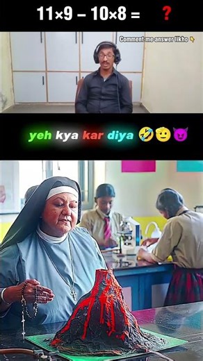 School Volcano Project Gone Funny 😂🌋 | Teacher’s Calm Reaction | Cute Science Experiment #Shorts2025