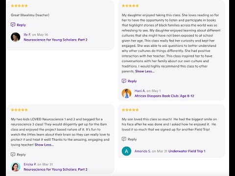 Mwalimu Saarah's Learning Lab Reviews 3