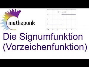 Die Signumfunktion (Vorzeichenfunktion)