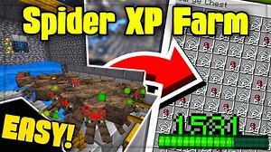 Easiest Spider XP Farm – Minecraft 1.21+ (Java & Bedrock Spawner)