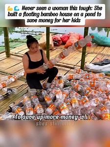 Floating Bamboo House Upcycling: Solo Craftsman Builds Eco Home