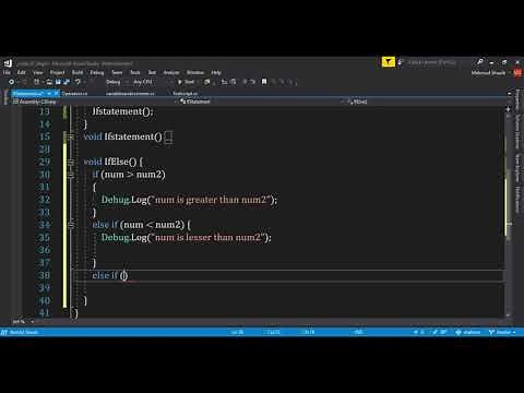 Unity C# Beginner Tutorials- How to use If Else Statements in Unity #6