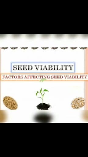 Seed Viability | Agriculture reviews
