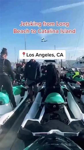 Taking off from Long Beach - who wants to ride?! 🐬 Use promo code “BL25” at BucketListers.com for 25% OFF when you book this week via our link in bio @LosAngelesBucketList ⬅️ Spend the day jet skiing to Catalina Island with dolphins sightings and wetsuits to keep warm! Tag who you’d take! (🎥: @jeremiancarolino) #LA #LAbucketlist | Los Angeles Bucket List