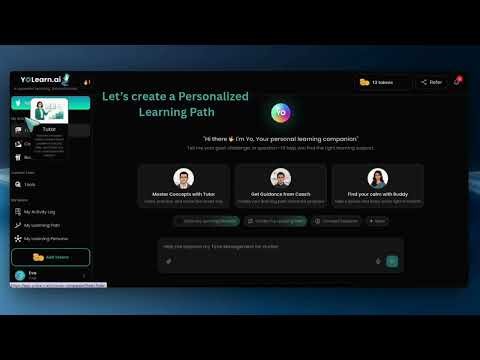 Create Your Personalized Learning Path with AI | YoLearn.ai