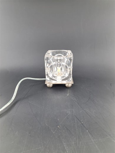 Vintage Vandeheg Dutch Ice Cube Table Lamp - Etsy